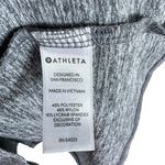 Athleta  Gray Heather Long Sleeve Lightweight Stretchy Slit Back Athleisure Top M Photo 5