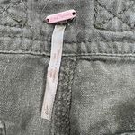 Free People expedition Olive green linen-blend overalls Photo 9