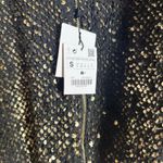 ZARA Black Gold Sequin Embellished Zip Up Long Sleeve Bomber Jacket Size Small Photo 10