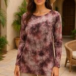 XCVI Tie-Dye Long Sleeve Tunic Top – NWT – Size M Photo 0