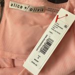 Alice + Olivia Marguerite Cutout Jersey Halterneck Maxi Dress English Rose Sz 6 Photo 5