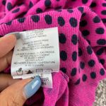 Ellen Tracy Pink & Black Polka Dot Button Cardigan Sweater Womens Size S Career Photo 4