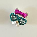 Betsey Johnson Earrings dog w/sunglasses NWT Photo 1