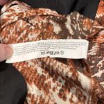 J.O.A. Wrap Snakeskin Print MIDI Skirt M Cream/Black Photo 9