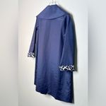 Jane Post Navy Blue Trench Coat All Weather Jacket Size S Photo 5
