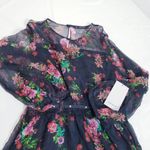 ZARA  Floral Rhinestones Fit & Flare Dress Photo 3