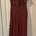 Lulus  Ruffled Off-Shoulder Linen Jumpsuit, Size M Photo 0