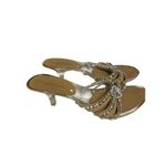 Beverly Feldman shoes clear with rhinestones sz 6 Photo 3