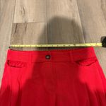 Monteau  Los Angeles linen cutout Wide-Leg Pants Vibrant Red size large Photo 6