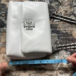 Tory Burch NWOT Britton Puffy Leather Optic White Silver Chain Shoulder Bag Photo 14