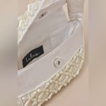 Lulus NWOT pearl embellished ivory off white shoulder handbag flap bag Photo 2