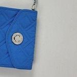 Vera Bradley Glenna Womens Wristlet Clutch Purse Wallet Sky Blue Turnlock Photo 0