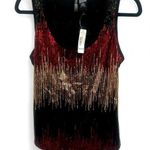 Bisou Bisou NWT ombre sequined tank top with racer back size medium Photo 0