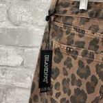 BLANK NYC Denim Leopard Print Mini Skirt Photo 3