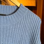 VICI  Powder Blue Balloon Sleeve Sweater Size Small Oversized Photo 6