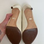 Badgley Mischka 🌸 Ivory Satin Lavender II Crystal Detail Peep Toe Heels Photo 13