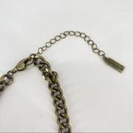 BaubleBar  Aqua‎ trio rhinestone statement necklace antiqued chain Photo 2