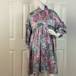 Beulah  Colorful Paisley Button-Up Dress One Size.  E2 Photo 4