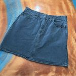 Madewell Rigid Denim A Line Skirt black gray size 32 Photo 1