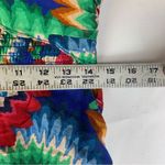 Farm Rio size large midi sun dress Chevron toucans Vibrant Zigzag Photo 6