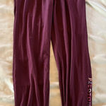 Peloton  | Women's Drawstring Activewear Jogger Sweat Pants Burgundy | Large Photo 0