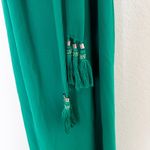 City Chic Womens Dress Size 14 Green Maxi Tassel Flowy Boho Chic Coastal Summer Photo 4