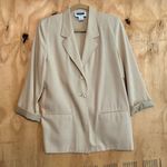 Sag Harbor Vintage Prophecy by  Tan Office Business Blazer Jacket Sz 6 Photo 0