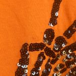 PINK - Victoria's Secret Victoria’s Secret Pink XS Orange Halloween Sequin Bling Crop Top Photo 2