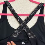 Alo Yoga  Women's Black patina bra Crossback Tank Top size L Photo 7