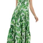 Square Neck Maxi Dress Green Size 8 Photo 0