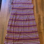 Premise  multi colored dress women’s large midi v-neck faux wrap short ca… Photo 7