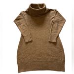 Susan Bristol  Brown Cowl Neck Sweater 100% Merino Wool Photo 8