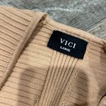 VICI  Tan Ribbed Knit top L Photo 7
