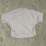 COS  Sweatshirt Womens Small Light Purple Short Sleeve Terry Cloth Cozy Cotton Photo 6