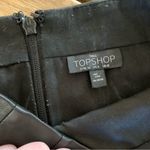 Topshop Black Vegan Leather Skirt 4 Photo 4