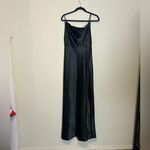 Birdy Grey  Mai Black Satin Maxi Dress Size Medium Photo 2