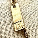 INC Gold tone beaded chain pendant necklace Photo 5