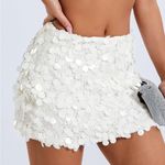 NWT Women’s Shiny Sequin Mini Skirt Low Rise Y2K Glitter Pencil Skirt Photo 2