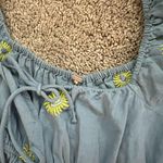 Free People embroidered linen midi dress size large Photo 4