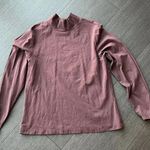 Frank And Oak  Brown Mock Neck Casual Pullover Top Size XL Photo 0