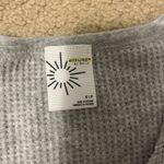 Aerie  Gray Waffle Knit Sweater Photo 2