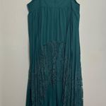 Anthropologie NWT ANTHRO- Geisha Designs Pleated Lace Maxi Dress Wedding Party Crochet Photo 4