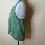 Zyia  Active green striped flowy tank top MEDIUM Photo 2