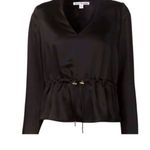 Acne Studios Black Cannes Cinch Waist Blouse Photo 1
