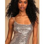 Lulus Glam Ma'am Gold Sequin Bodycon Mini Dress Women’s Size Medium Bridal Party Photo 2