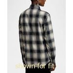 Polo Ralph Lauren M Flannel Shirt Button Up Down Plaid Womens New Relaxed New Black Size M Photo 4