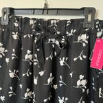 Xhilaration Y2K Black Floral Wide Leg Pants | small Photo 2