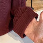 Gentle Fawn  Burgundy Fine Gauge Knit Turtleneck Sweater Size Large Photo 3