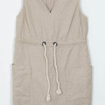 Maeve Anthropologie  Linen Flaxen Rope Sleeveless Shimmer Dress‎ Womens Size 2P Photo 0