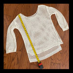 White longsleeves crochet coverups with Photo 6